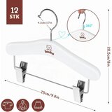 ILAUKE 11x leseni otroški obešalniki s sponkami | Shoptok.si