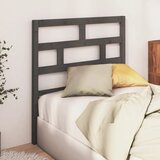 Maison Chic posteljno vzglavje - vzglavna omarica - nočna omarica sivo 106x4x100 cm trdna borovina, (21705597) | Shoptok.si