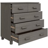  Komoda svjetlosiva 79 x 40 x 80 cm od masivne borovine | Eponuda.com