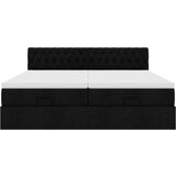 vidaXL Otomanski okvir kreveta s madracima crni 200x200cm od tkanine | shoptok.hr
