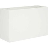  Vrtna saksija Bijela 80 x 30 x 50 cm Čelična vrata | shoptok.hr