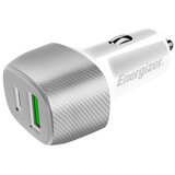 Energizer Avtopolnilec USB-C / USB-A PD 38W QC 3.0 Model Ultimate, Srebrna, (5000213752) | Shoptok.si