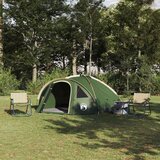  Kamping šator s krovom Zelena 308 x 268 x 130 cm Poliester | shoptok.hr