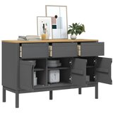  Komoda FLORO voštano siva 114 x 43 x 74 cm od masivne borovine | Eponuda.com