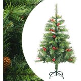 vidaXL Umjetno božićno drvce sa šarkama šiškama i bobicama 150 cm | shoptok.hr