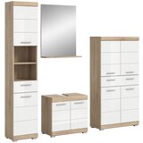 MID.YOU Kopalnica Lambada, Barva Hrasta, Bela, 4-Delna | Shoptok.si