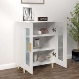 vidaXL Komoda bela 69,5x34x90 cm inženirski les | Shoptok.si
