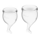 Satisfyer Komplet menstrualnih skodelic Feel Secure, prozoren Cene