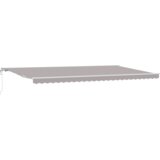 vidaXL Avtomatska retraktibilna tenda svetlo siva 600x300 cm | Shoptok.si