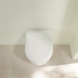 Villeroy & Boch viseča brezrobna WC školjka s počasnim zapiranjem AVENTO 5656 RS 01 White Alpin | Shoptok.si
