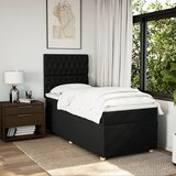 Box spring krevet s madracem crni 80 x 200 cm od tkanine | shoptok.hr