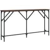  Konzolni stol boja smeđeg hrasta 140x23x75 cm konstruirano drvo | shoptok.hr
