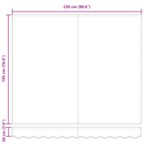 vidaXL Zamenjava tkanine za tendo 2.5x2 m Okrogla črta | Shoptok.si
