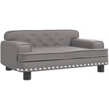 The Living Store Otroški kavč siv 70x45x30 cm umetno usnje - Otroški Kavč, (21419637) | Shoptok.si