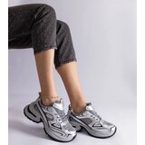 Gemre Silver sneakers on a chunky sole Adoma | Eponuda.ba