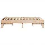  Okvir kreveta bez madraca 135 x 190 cm od masivne borovine | shoptok.hr