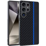 CARBON FIBER Texture maska za Samsung Galaxy S25 Ultra - Black Blue | Eponuda.ba