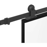 vidaXL Drsna vrata z opremo 76x205 cm ESG steklo in aluminij | Shoptok.si