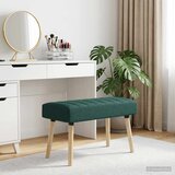  Klupa s utorima Tamnozelena 80 x 40 x 46 cm Tkanina | shoptok.hr