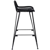  Barski stol 2 pcs Črna 44 x 46 x 91 cm Rattan in jeklo, (5000297090) | Shoptok.si