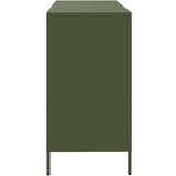 vidaXL Komoda olivno zelena 135x39x73,5 cm hladno valjano jeklo | Shoptok.si