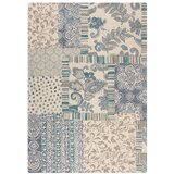 Flair Rugs Modro-bež ročno tkana volnena preproga 200x290 cm Eloise Patchwork – | Shoptok.si