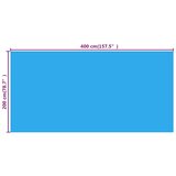  Pokrivač za bazen plavi 400 x 200 cm PE | shoptok.hr