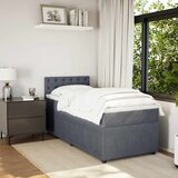  Box spring krevet s madracem tamnosivi 80 x 200 cm bar&amp;scaron;unasti Slike