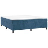  Box spring posteljni okvir temno moder 200x200 cm žamet, (20736216) | Shoptok.si