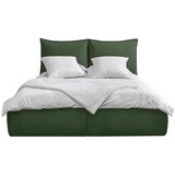 Bobochic Paris Tamno zeleni tapecirani bračni krevet s prostorom za odlaganje s podnicom 180x200 cm Garance – Cijene