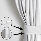 AmeliaHome Curtain VELVET color white style classic silver eyelets type of material - textiles velvet 140x245 | shoptok.hr