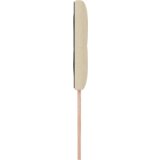 vidaXL LED vzglavnik s gumbi, kremne barve, 90 cm, tkanina | Shoptok.si