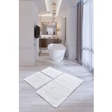  Havai - white white acrylic bathmat set (3 pieces) Cene