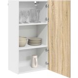 vidaXL Viseča omarica Riga Sonoma hrast in bela 50 x 31 x 100 cm | Shoptok.si