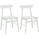  Stolac za blagovanje 2 pcs Bijelo 43 x 44,5 x 77 cm | Eponuda.com