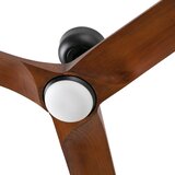 Faro 33809WT1S-LED prigušiva ventilator HEYWOOD L 10W/230V CCT preč.132cm drvo/crna WT+DO | Eponuda.com