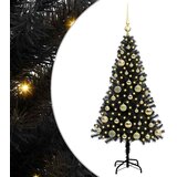  Božićno drvce Crna 120 cm PVC | shoptok.hr