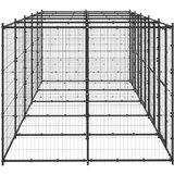 vidaXL Zunanji pasji boks jeklo 12,1 m² Cene
