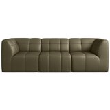 Makamii Kaki zelena sofa od imitacije kože 255 cm Aloha – Cijene