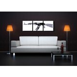  Ročno izdelana slika POP Art Kalashnikov 3-delna (pop art) Cene