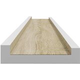  Zidne police 4 kom bijele i boja hrasta sonome 100 x 9 x 3 cm | shoptok.hr