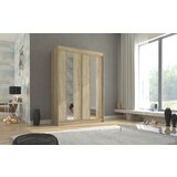 ADRK Drsna omara z ogledalom BALTON 150 cm - SONOMA-SONOMA HRAST | Shoptok.si