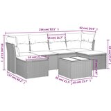  7-dijelni set vrtnih sofa sivi od poliratana | shoptok.hr