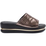 GOODIN Women's metallic platform flip-flops Cene