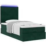  Okvir kreveta s madracima tamnozeleni 90x190cm baršunasti | Eponuda.com