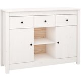 The Living Store Komoda bela 100x35x74,5 cm trdna borovina - Komoda, (21503274) | Shoptok.si