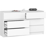 AKORD Komoda, 6 Predalov, Bela, (5000332176) | Shoptok.si