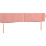  Vzglavje z ušesi roza 183x23x78/88 cm žamet | Shoptok.si