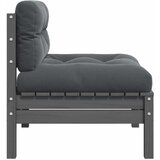  Srednja vrtna sofa s antracit jastucima masivna borovina siva | shoptok.hr