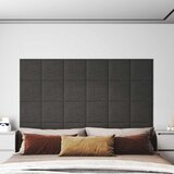  Zidna uzglavlja 12 pcs Tamno siva 30 x 30 cm tkanina | shoptok.hr